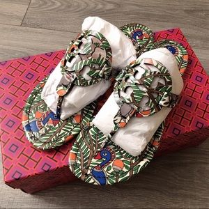 Tory Bruch Miller Printed Patent Sandal size 7.5